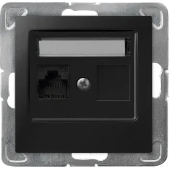 Elektrická zásuvka Internetová zásuvka nástěnná Ospel černá