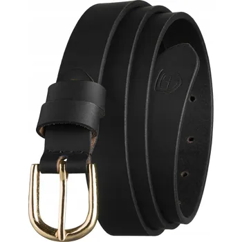 Opasek Dámský kožený opasek 2,5 cm se zlatou sponou, ke kalhotám PETERSON