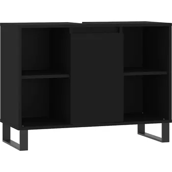 Koupelnový nábytek VidaXL Koupelnová skříňka, černá, 80x33x60 cm