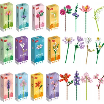 ostatní stavebnice STAVEBNICE KVĚTINY KONSTRUKČNÍ SADA 12v1 Kytice Květin ke Stavění 1440dílů