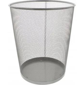 Odpadkový koš Kancelářský kovový koš oct 12l šedý