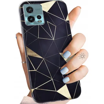 Pouzdro na mobilní telefon Zadní Kryt Hello Case pro Motorola Moto G72 zlatý