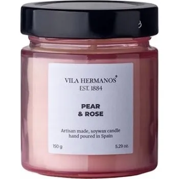 Svíčka Sójová vonná svíčka Hruška & Růže Vila Hermanos 1 ks