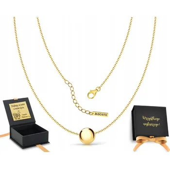 Náhrdelník Stříbrný náhrdelník s kuličkou, řetízek kuličkový hladký stříbro 925, 42 - 45 cm