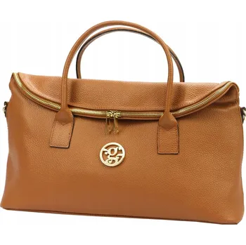 Kabelka Gregorio shopper kabelka z pravé kůže béžová