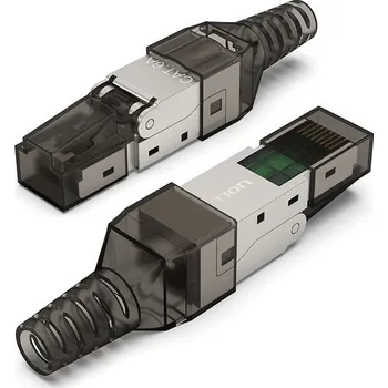 Vention Cat.6A FTP Toolless RJ45 Modular Plug Gray PC Boots Type