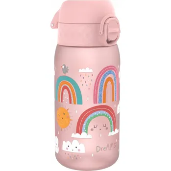 ION8 Lahev Na Pití Láhev na vodu pro děti s odměrkou Rainbows růžová 350 ml
