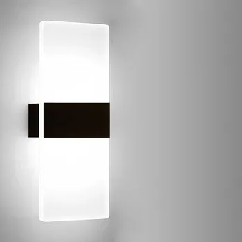 Nástěnné svítidlo Černé nástěnné svítidlo s integrovaným LED zdrojem 6 W