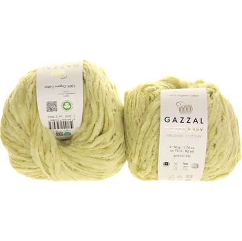 Příze Gazzal Sweet Baby organic cotton 2605 žlutozelená