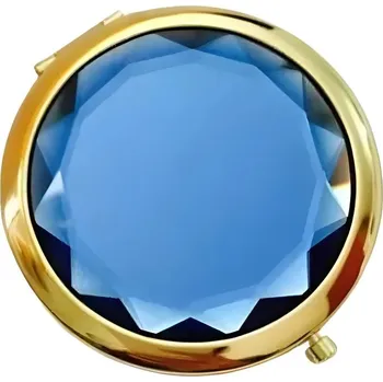 Kosmetické zrcátko Amparo Miranda® Kosmetické zrcátko Krystal KZF23 Gold, Barva Modrá