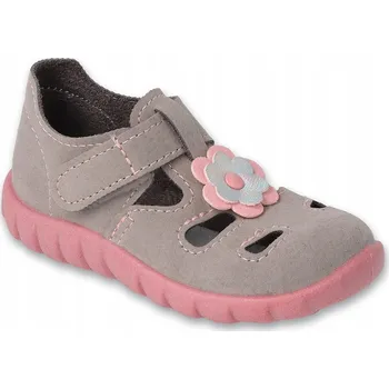 Dívčí bačkory Befado dětské papuče na suchý zip, vícebarevné, velikost 26