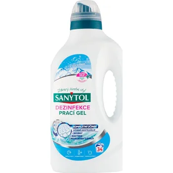 Prací gel Gel Sanytol na praní bílého prádla 1,87 kg + 1 l
