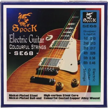 Příslušenství pro strunný nástroj Struny pro elektrickou kytaru Spock SE68