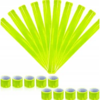 REFLEXNÍ PÁSKA NA RUKU NA KOLO SAMOZATAHOVACÍ VÝSTRAŽNÁ 40 CM