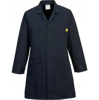 Pracovní obuv Antistatická ESD zástěra EN 1149 IEC 61340 vel. M Tmavě modrá R