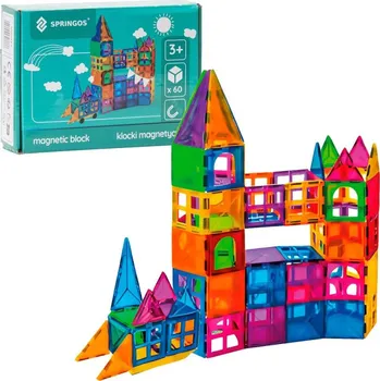 ostatní stavebnice Magnetická stavebnice 60 dílů SPRINGOS KG0047