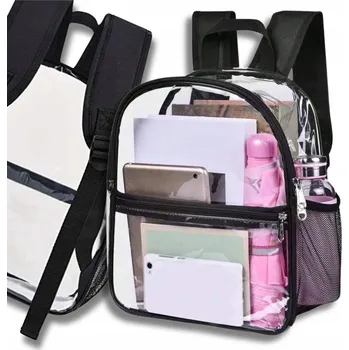 Městský batoh Przezroczysty plecak szkolny A4 damski retro elegantní voděodolný moderní