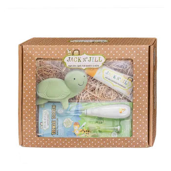 Zubní kartáček Jack N´ Jill Dárkový set Jack N´ Jil Turtle Sonický zubní kartáček pro děti