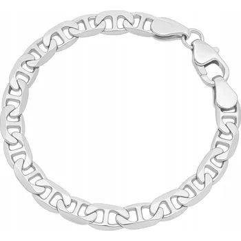 Náramek PÁNSKÝ NÁRAMEK GUCCI ŽILETKA MARINA 3,8mm STŘÍBRNÝ PLNÝ 21cm STŘÍBRO 925