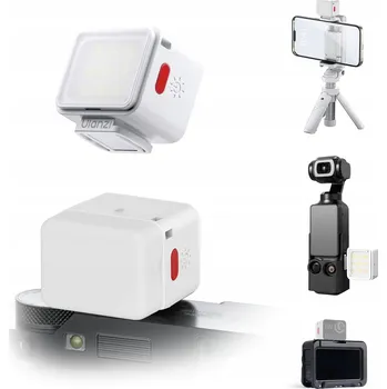 IP kamera LED lampa Ulanzi DG01 na Magnet + ISO pro telefon a fotoaparát kamery 1W 500mAh