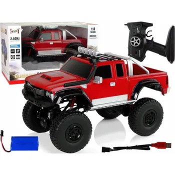 RC model auta LeanToys Auto Off-Road R/C 2,4G lezecké auto 1:8 červené