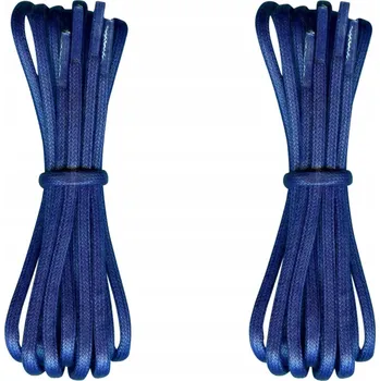 Vrták VOSKOVANÉ Tkaničky TMAVĚ MODRÉ Kulaté 120 cm Střední 3,5 mm G15-89