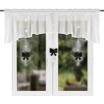 Záclona BytoTex Dekorační krátká záclona L725, 300x110 cm