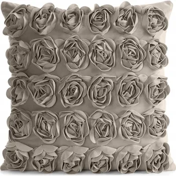 Povlak na polštářek Dekorační povlak na polštář Eurofirany 45 x 45 roses/1 béžový