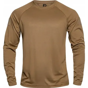 Pánské oblečení Tričko s dlouhým rukávem Brandit QuickDry s dlouhým rukávem - Coyote XXL