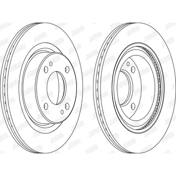 Brzdový systém Brzdový kotouč JURID 563121JC
