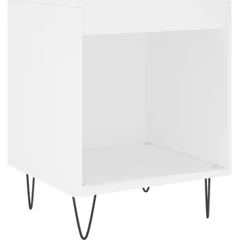 Noční stolek Noční stolek, bílý, 40x35x50 cm, materiál na bázi dřeva