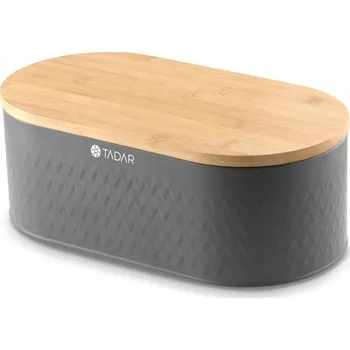 chlebník Chlebník s prkénkem Tadar šedý kovový