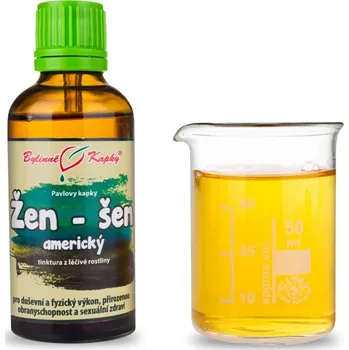 Doplněk stravy Bylinné kapky s.r.o. Žen-šen (žen šen, ženšen) americký - Pavlovy bylinné kapky (tinktura) 50 ml