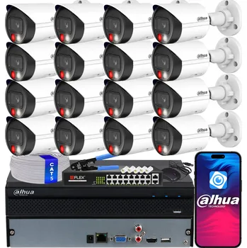 IP kamera Monitorovací sada 16x IPC-HFW2649S-S-IL 6MP DAHUA WizSense IR30 Dual Light