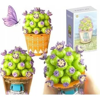 ostatní stavebnice Květinové Stavebnice sada květin, Květináč 3D dekorativní Puzzle