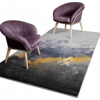 Koberec PROTISKLUZOVÝ STYLOVÝ KOBEREC 120X170 MĚKKÝ HLADKÝ ELEGANTNÍ MÓDNÍ VZOR