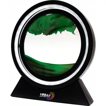 Lampička LED lampička přesýpací hodiny s pohyblivým pískem, otočná, USB