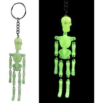 Přívěsek Na Klíče svítící ve tmě – kostlivec halloweenské vychytávky