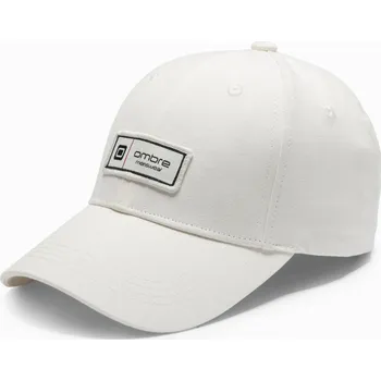 Módní doplněk Ombre Clothing Pánská kšiltovka Krognak krémová Univerzální V4 OM-ACCS-0103