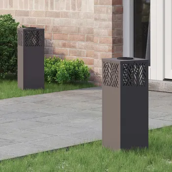 Venkovní osvětlení Solární LED Cestovní Světlo 2 pcs Černá Studeně válcovaná ocel