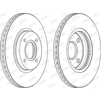 Brzdový systém Brzdový kotouč JURID 563115JC