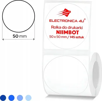 Samolepící etiketa Bílé štítky Niimbot B1 B4 B21 B3S samolepicí samolepky 50x50