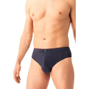 Slipy Pánské slipy z bavlny s elastanem tmavě modro-hnědé, tmavě modrá-hnědá XXL i384_57053249