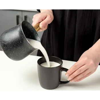 Příprava kávy Nava Nature hliníková konvice na kávu černá 0,75 l