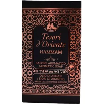 Mýdlo Tesori d'Oriente Tuhé mýdlo Hammam 125g Arganový olej & Květ Pomeranče