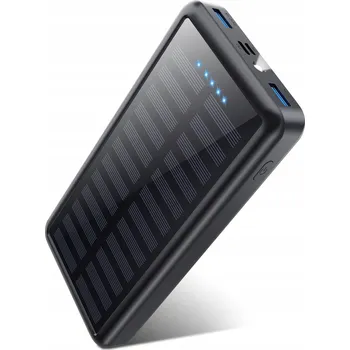 Powerbanka SOLÁRNÍ POWERBANKA HETP HX200J2 30800mAh/99.2Wh ČERNÁ