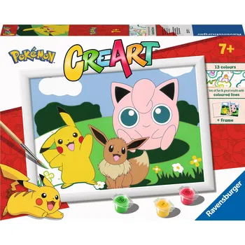 Ravensburger CreArt Pokémon malování podle čísel 235711