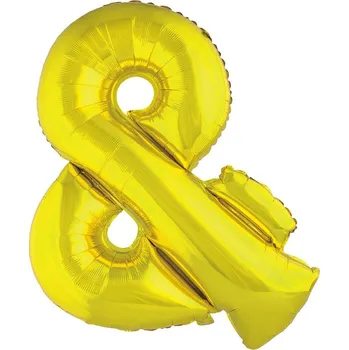 Balónek Fóliový balónek Godan - písmeno & - 85 cm - zlatý