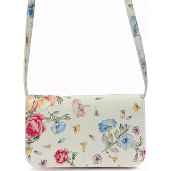 Kabelka KEMER kabelka přes rameno z pravé kůže bílá