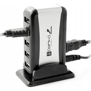 USB hub USB Hub 2.0 7x USB 7 Portů + Napájecí Adaptér Rozbočovač 7v1